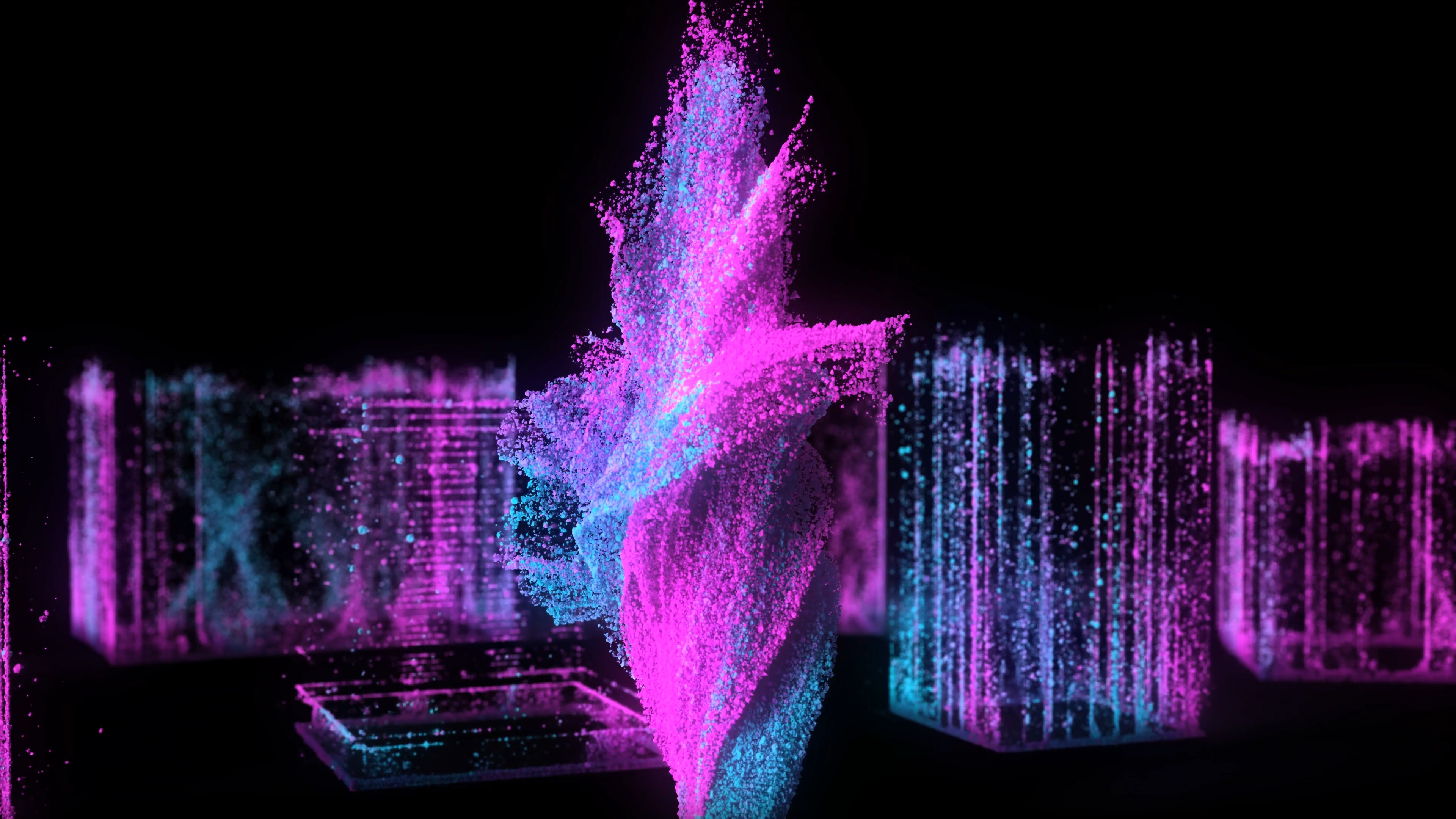 Interpon powder coating particle simulation